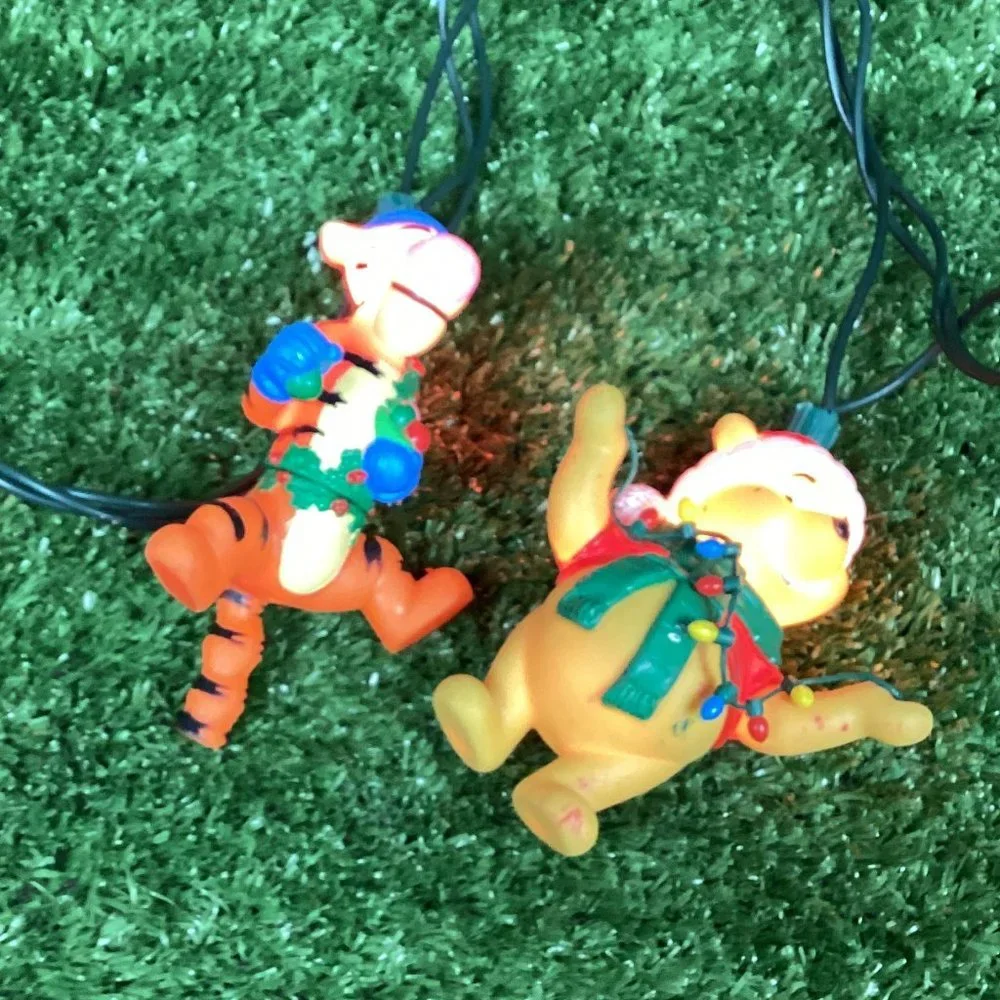 Vintage Winnie the Pooh Christmas String Lights